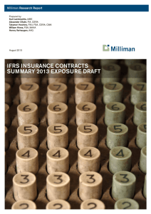 IFRS Insurance Contracts Summary 2013 Exposure Draft