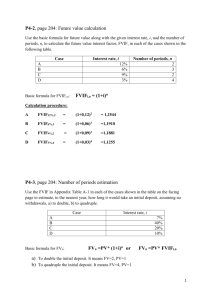 P4-2, page 204: Future value calculation P4