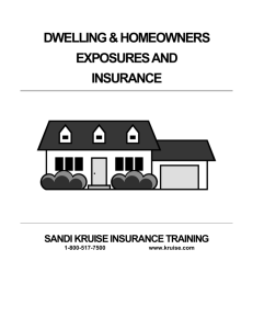 dwelling & homeowners exposures and insurance