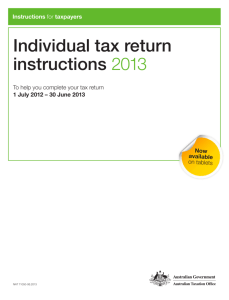 Individual tax return instructions 2013