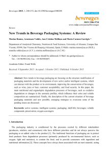 New trends in beverage packaging systems: a review