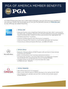 PGA of AmericA member benefits