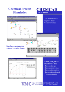 ChemCAD--Chemical Process Design Simulation System
