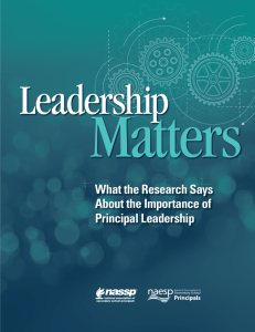 What the Research Says About the Importance of Principal Leadership