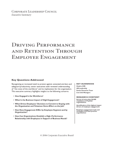 Driving Performance and Retention Through Employee Engagement