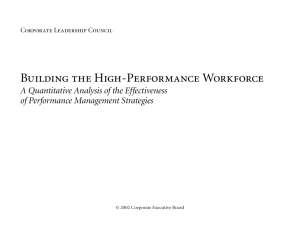 Building the High-Performance Workforce