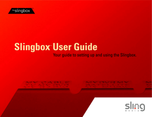 Slingbox User Guide.book - Slingbox.com