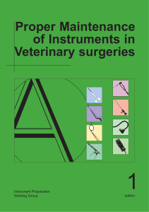 Proper Maintenance of Instruments in Veterinary surgeries