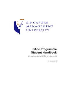 BAcc Programme Student Handbook