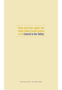 2005 Annual Report - Great Valley Center