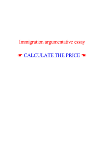 Immigration argumentative essay - Dissertation completion grants