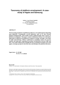 Taxonomy of platform envelopment: A case