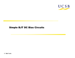 Simple BJT DC Bias Circuits