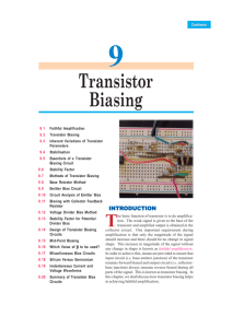 Transistor Biasing - Talking Electronics