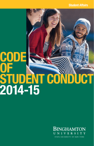 Code of Student Conduct