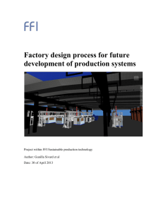 Factory design process for future development of