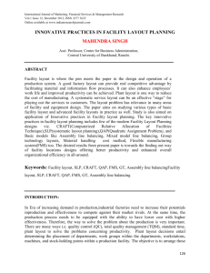 INNOVATIVE PRACTICES IN FACILITY LAYOUT PLANNING