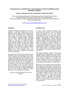 Development of a Flexible Plant Layout System for Small and