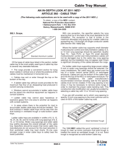 Cable Tray Manual - Cooper Industries