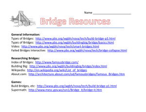 General Information: Types of Bridges: http://www.pbs.org/wgbh
