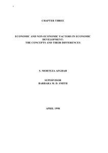chapter three economic and non-economic factors in economic