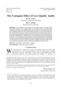 The Contagion Effect of Low-Quality Audits