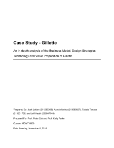 Case Study - Gillette