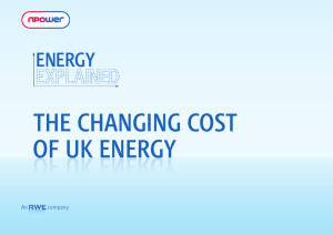 the changing cost of uk energy the changing cost of uk