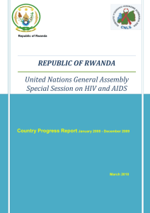 Rwanda - 2010 Country Progress Report