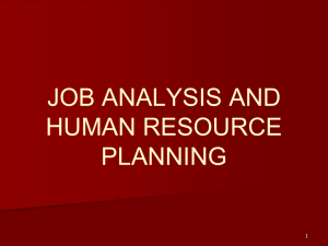 job analysis and human resource planning - Easyonlinebooks