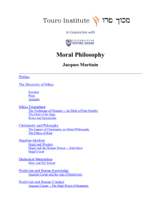 Moral Philosophy - Touro Institute