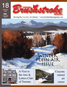 winter Plein Air issue - Canadian Brushstroke Magazine