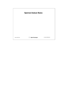 Spectrum Analyzer Basics