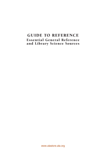 guide to reference - ALAsToRE.ALA.oRg