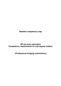 Detailed Competency Map - Hong Kong Institute of Accredited