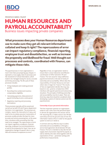human resources and payroll accountability