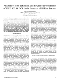 Analysis of Non-Saturation and Saturation Performance of IEEE