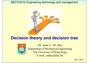 Decision theory and decision tree