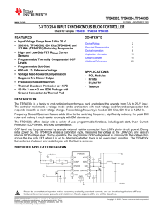 Texas Instruments TPS40304DRCT datasheet: pdf