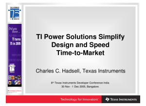 TI Power Solutions Simplify Design and Speed Time-to