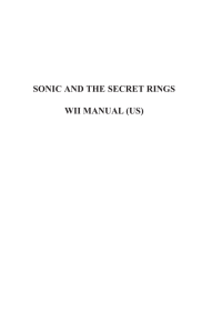 sonic and the secret rings wii manual (us)