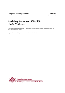 ASA 500 - Auditing and Assurance Standards Board