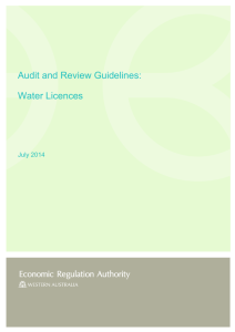 Audit and Review Guidelines: Water Licences