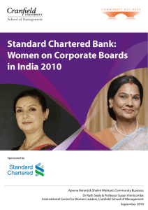 Women on Corporate Boards in India 2010