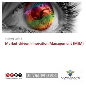 Market-driven Innovation Management - sept