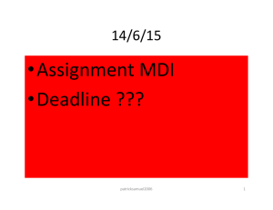 Assignment Guidelines - fast track mba @ sam