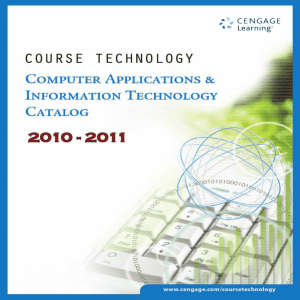 Course Technology | Computer Applications & Information