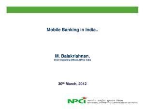 Presentation - Mobile Banking in India..