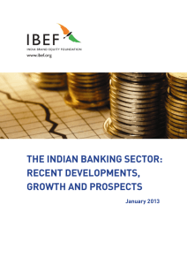 the indian banking sector: recent developments, growth and prospects