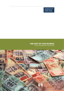the cost of cash in india - Fletcher School of Law and Diplomacy